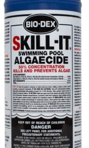 Skill-It Swimming Pool Algaecide bottle with 50% concentration.